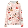 thumbnail image 2 of Womens Christmas Graphic Hoodies Plus Size Hoodies with Pocket Loose Buttoned Long Sleeve Sweatshirt Tops, 2 of 7