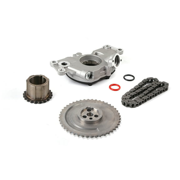 MOCA AUTOPARTS Timing Chain Kit with Oil Pump Fit for 2002-2004 Cadillac Escalade 5.3L & 1998-2002 Pontiac Firebird 5.7L