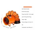 thumbnail image 6 of SKYSHALO Compact Air Mover, 12" Robust Tube Fan with 16.4ft Flexible Duct, 585W Powerful Garage Ventilation Fan 3198CFM, Efficient Dust and Fume Extractor for Home/Industrial Use, 6 of 9
