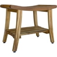 thumbnail image 1 of Contemporary Teak Shower Bench with Shelf in Natural Finish, 1 of 1