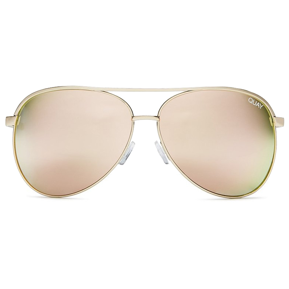 Quay Quay Vivienne Sunglasses Aviator Mirror Lens UV Protection