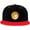 Red, variant on Dogecoin Hip Hop Hat Two Tone Flat Bill 6 Panel Cap Unisex