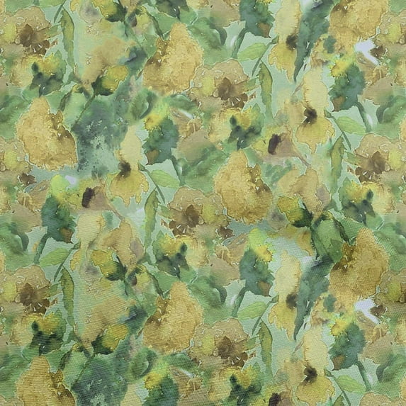 oneOone Cotton Jersey Yellow Fabric Abstract Floral Sewing Craft Projects Fabric Prints By Yard 58 Inch Wide