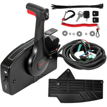 POWEROB TEC Outboard Engine Side Mount Remote Control Box, 881170A5, 15FT Harness