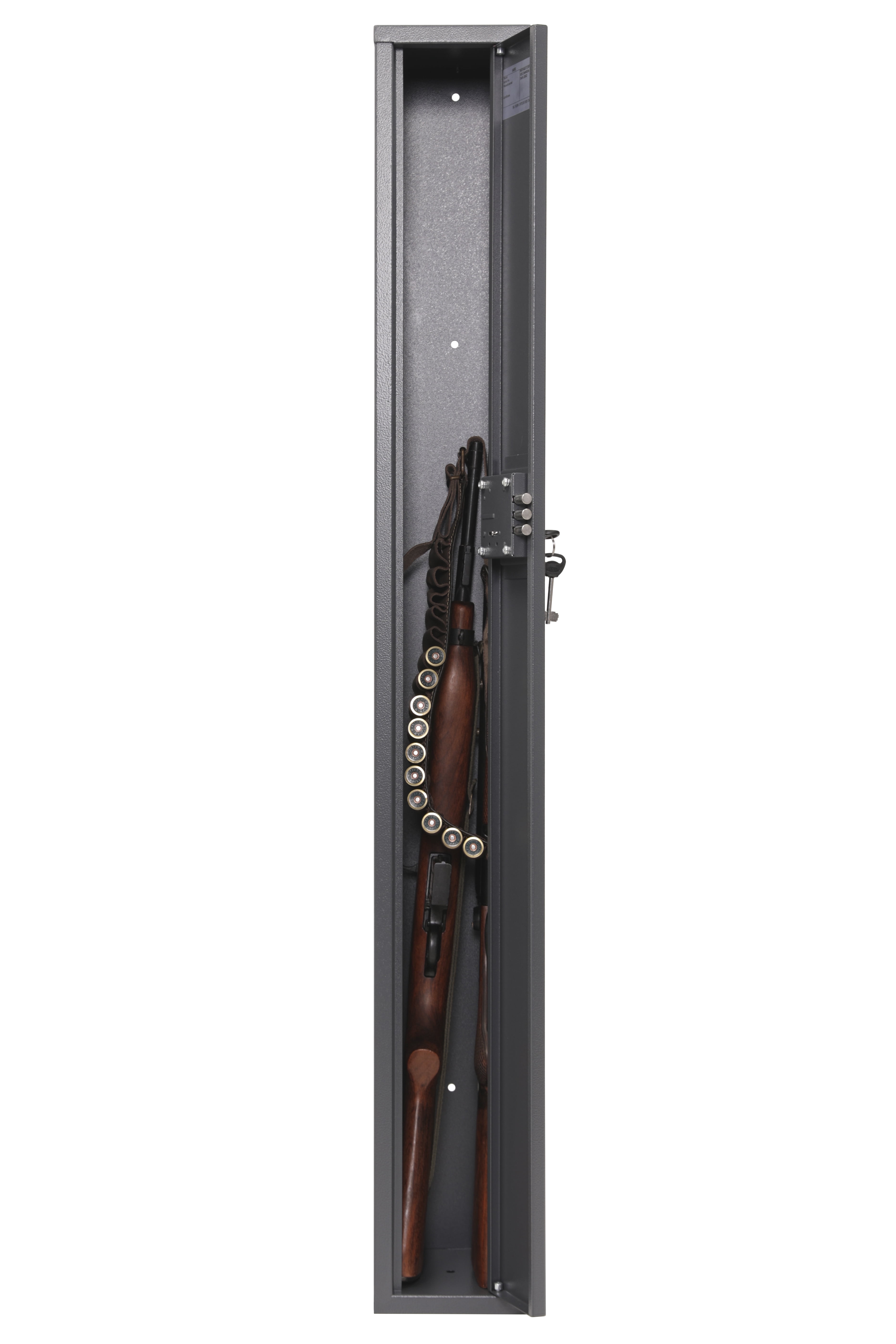 SK New Interiors Buffalo 1330 Long Rifle Gun Safe with Key Lock, 8" x 6.5" x 52", Metal