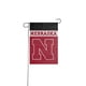 thumbnail image 1 of Bandera de jardín FOCO NCAA Nebraska Cornhuskers de doble cara, 1 of 4