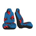 thumbnail image 3 of Xecao Colorful Ladybird for Automotive Seat Covers for Cars Trucks and SUVs – Gray Car Seat Covers for Front Seats, Truck Seat Protectors-1, 3 of 9
