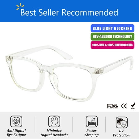 Cyxus Digital Computer glasses for Blocking Blue Light Anti Eyestrain Clear lens Transparent Frame, Gift for