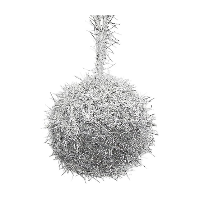 Christmas Tree Ornaments 6 cm Hanging Baubles in Gold Silver and Red Polyester Festive Decorations