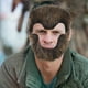 thumbnail image 2 of Disfraz de mono con barba realista para cosplay, fiesta de animales, escenario, vello facial, bigote marrón realista, disfraz de fiesta para adultos, 2 of 7