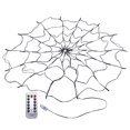 thumbnail image 1 of Net Light Halloween Spider Remote Spider Lamp Party Decor (USB) Negro Púrpura, 1 of 2