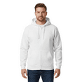 thumbnail image 5 of Gildan Heavy Blend Hooded Sweatshirt, Men's Classic Fit Fleece Pullover Hoodie, White, XL, 5 of 5