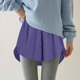 thumbnail image 3 of Comdrip Skirt Extenders for Women! Women's Adjustable Shirt Extender Removable Layering Half Length Underskirt with Shirt Extenders for Women Purple L, 3 of 5