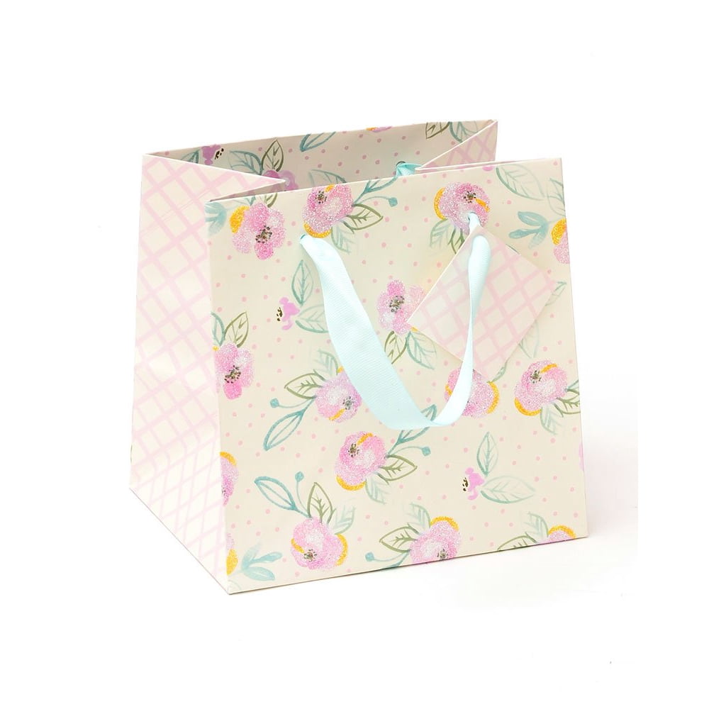 Stanley Floral & Glitter Mini Gift Bag & Tag