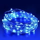 thumbnail image 5 of Guirnalda de luces solares de 100 hilos para exteriores, lámpara de jardín, paisaje, luces impermeables, opciones de modo fiesta nocturna Azul, 5 of 9