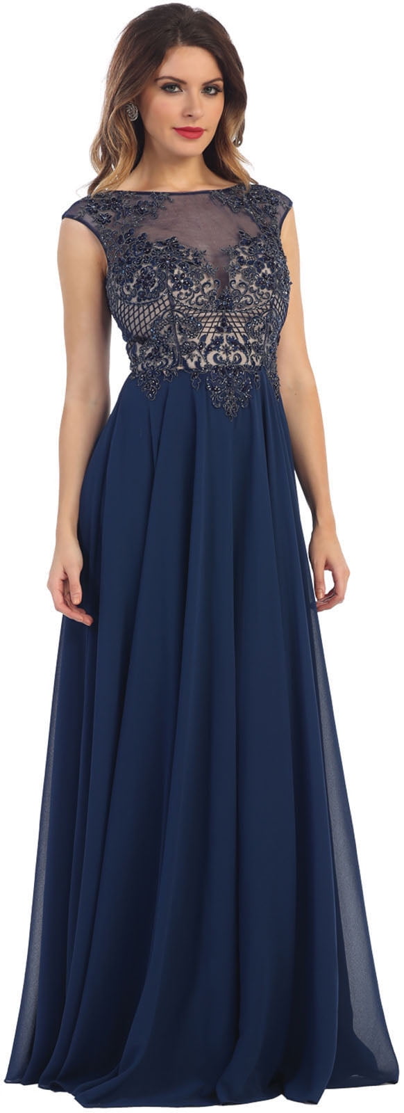 Demure Evening Gown & Plus Size - Walmart.com