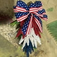 thumbnail image 6 of Independence Day Wreaths for Front Door 24 Inch, Patriotic Garland, Red White Blue Wreaths for Front Door, Patriotic Decorations, Patriotic Wreath, Door Decorations Hanging, Memorial Day Decor, 6 of 8