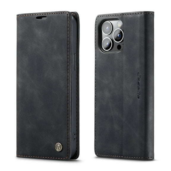 iPhone 12 Pro Max Wallet Case with [RFID Blocking] Leather Flip Folio Strong Magnetic Closure Protective Cover Credit Card Holder Kickstand Men Women for iPhone 12 Pro Max