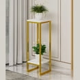 thumbnail image 4 of Flower Stand, Practical Minimalist Design 2 Tiers Flower Stand 60cm Iron Frame Multifunctional Easy Assembly Flower Pot Shelf for Balcony Garden Entryway, 4 of 7
