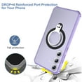 thumbnail image 4 of Dteck Case for Samsung Galaxy S24 Plus,Shockproof Rubber Ring Holder Kickstand Hybrid PC Back Cover,Lightpurple, 4 of 6