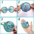 thumbnail image 4 of 4pcs Pack Foldable Round Hand Fan 8.3 Inch 21cm Portable Flying Disc Polyester Fabric with Spring steel Circle, Summer Cooling Decorative Fan for Party, Wedding & Daily Use, 4 of 5