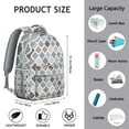 thumbnail image 6 of Tribal Patterns and Earthy Floral Design Multifunctional Backpack, Durable Oxford Cloth, Comfortable Padding, Large Capacity School Bag for Student’s Sports and Hiking, 6 of 6