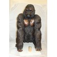 thumbnail image 4 of Nifao King Kong Bronze Statue – Outdoor Garden Decor Sculpture, 32"L x 28"W x 49"H, 4 of 13