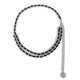 thumbnail image 1 of Cadena de cintura Cadena personalizada multicapa Cadena de cuerpo de franela - Blanco K Doble capa 0529, 1 of 4