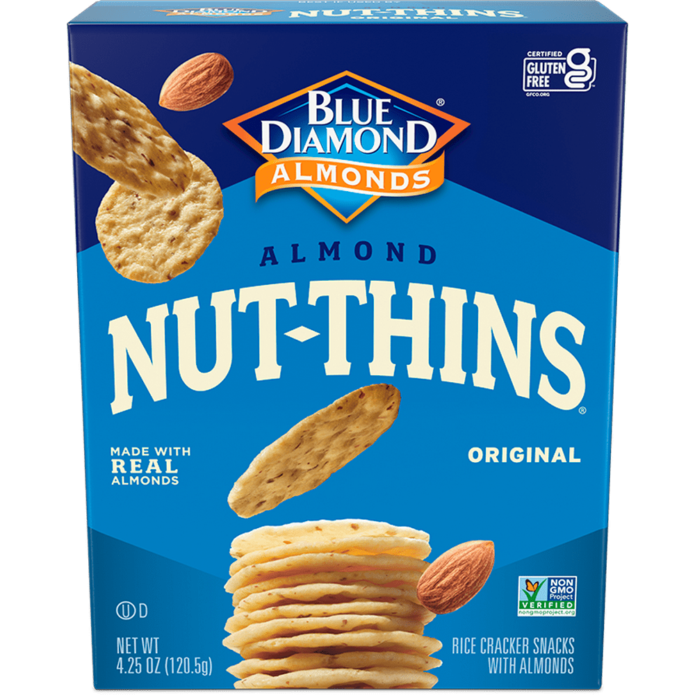 Blue Diamond NutThins Almond Nut & Rice Cracker Snacks, 4.25 oz