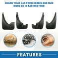 thumbnail image 5 of Unique Bargains Automotive Mud Guards Splash for Compatible for Toyota RAV4 2006-2012, 5 of 7