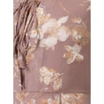 thumbnail image 5 of DARING DIVA Floral Flouncing Sleeve V Neck A-Line Chiffon Dress  XS Pink, 5 of 6