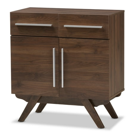Ashfield Kitchen - Baxton Studio Ashfield Mid-Century Modern Walnut Brown Finished Wood Sideboard