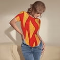 thumbnail image 3 of Fotbe Tortilla chips Body de Mujer con Cuello Redondo y Mangas Cortas, Sin Mangas Ajustado, Suave, Cómodo y Básico-Small, 3 of 7