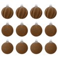 thumbnail image 2 of JilgTeok Home EssentialVelvet Christmas Ornaments Balls 2.36 Inch Flocked Christmas Tree Ball Ornaments Velvet Ornaments for Christmas Tree Plastic Xmas Balls Hanging Ornaments(12pcs), 2 of 7