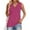 Hot Pink, variant on LOVZFMLL Tank Tops for Women Summer V Neck T-Shirts Sleeveless Basic Tee Loose Fit Casual Spring Shirts Beach Vacation Outfits Black L