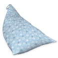 thumbnail image 2 of Snowflake Lounger Chair Bag, Snowflakes of Cold Weathers Christmas Holiday Themed Illustration, High Capacity Storage with Handle Container, Lounger Size, Pale Blue Taupe White, by Ambesonne, 2 of 5