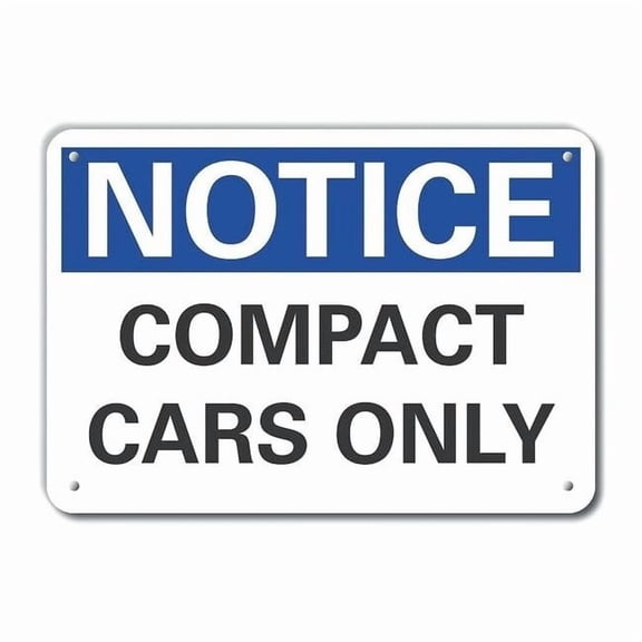Lyle Rflctv Parking Notice Sign,10x14in,Alum LCU5-0100-RA_14X10