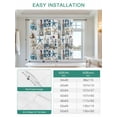 thumbnail image 6 of Starfish Tie Up Curtains for Windows 45 Inch Length Balloon Curtains Kitchen Adjustable Balloon Window Shade Ocean Shell Coastal Nautical Flag Light-house Tie Up Bathroom Curtain Window 34"x45", 6 of 6