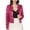 Hot Pink, variant on Plus Size Women's Sequin Cropped Blazer – Round Neck Long Sleeve Open Front Party Jacket with Full Sparkle Coverage, Versatile Glam Topper for Cocktail Events, Weddings, Date Nights