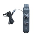thumbnail image 2 of 7-in-1 Snow Survival Emergency Whistle with Built-in Compass and LED Lights Portable Safety Gear for Winter Camping and Blizzard Preparedness with Signal Mirror, Black, 2 of 7