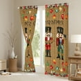 thumbnail image 3 of Homewish Xmas Nutcracker Soldier Curtains Pack of 2 (42x84 Each),Colorful Christmas Ball Curtains Blackout,Happy New Year Bedroom Curtains For Teens,Ultra Soft Home Decor, 3 of 6