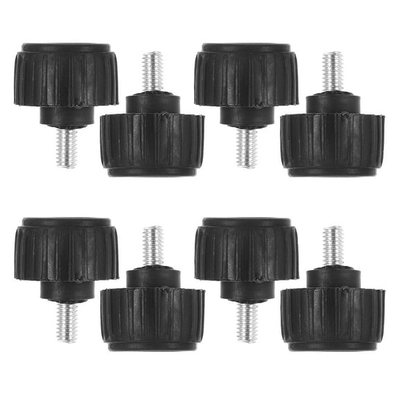 KALLORY 8 Pcs Feet Electronic Scale Accessories 3.50X2.40X2.40CM Black