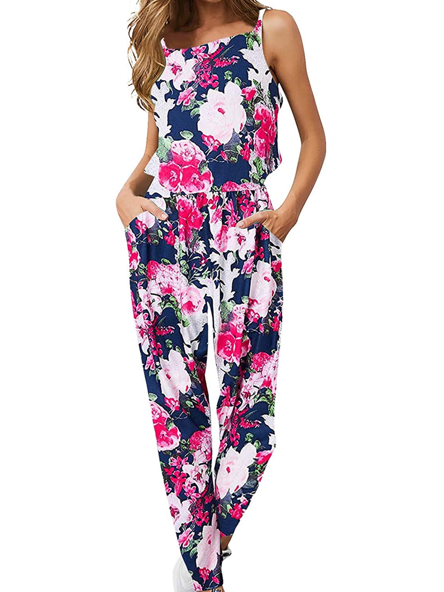 Long Pants Jumpsuits Sleeveless 