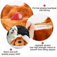 thumbnail image 4 of IFOYO Heartbeat Dog Toy, Relieving Dog Anxiety Toy with Calming Heartbeats Sound for Puppies Dogs Cats Separation Anxiety, Puppy Heartbeat Comforter for Behavioral Training (Washable, Brown), 4 of 7
