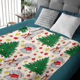 thumbnail image 3 of Merry Christmas Rabbit Throw Blanket is Super Soft and Warm,The Lightweight Flannel Blanket is for All-Season Use,A Great Choice for Gifts 50"x40"for Kids, 3 of 6