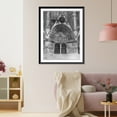 thumbnail image 3 of Historic Framed Print, [West facade of the cathedral, Bourges, France, showing ornate sculpture], 17-7/8" x 21-7/8", 3 of 9