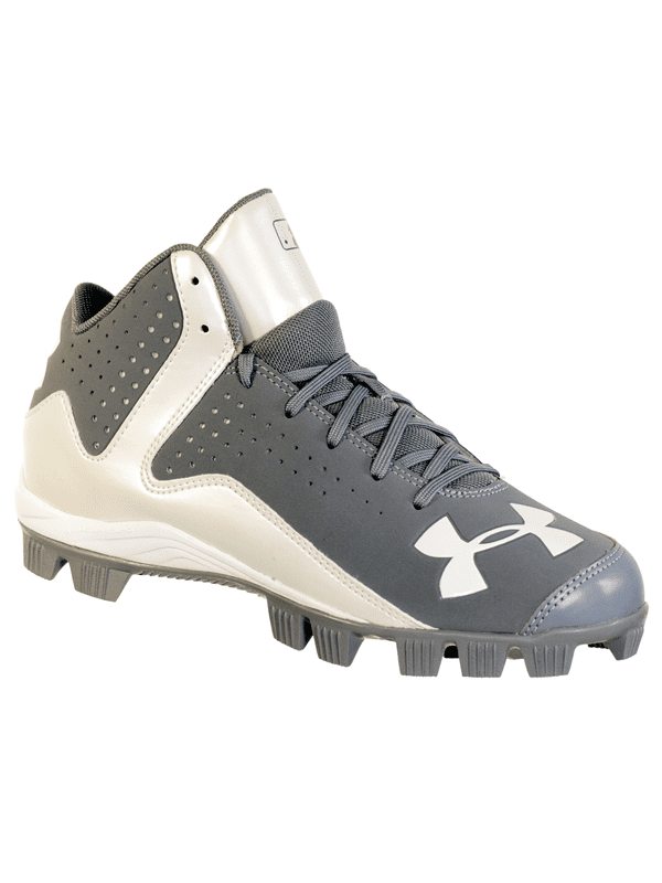 grey youth baseball cleats