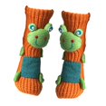 thumbnail image 1 of Calcetines de animales 3D suaves y gruesos, adorables, de punto, para dormitorio, hogar y sala de estar. Rana naranja, 1 of 9