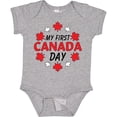 thumbnail image 3 of Inktastic My First Canada Day with Red and White Maple Leaves Boys or Girls Baby Bodysuit, 3 of 5