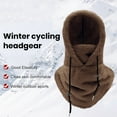 thumbnail image 3 of Dream Lifestyle Cold Weather Face Protection Ski Hood Face Guard Winter Balaclava with Adjustable Drawstring Cold Weather Windproof Warm Hood Cover Hat Scarf, 3 of 8